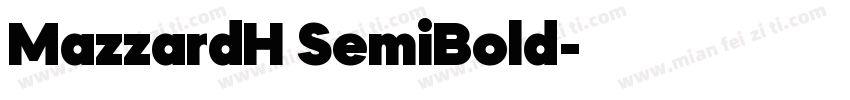 MazzardH SemiBold字体转换